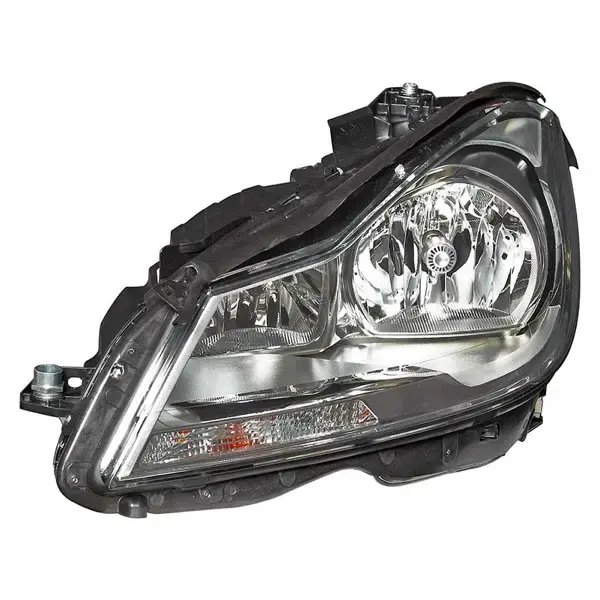 Magneti Marelli Ns Headlamp C-Class 11- 204 Chass Twin H7 Halogen Chrome With Bulbs | Mhl7302 | Euro Car Parts