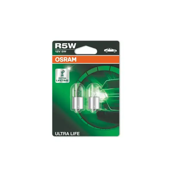 Osram Ultra Life 207 12V R5W 5W BA15S - Twin Pack