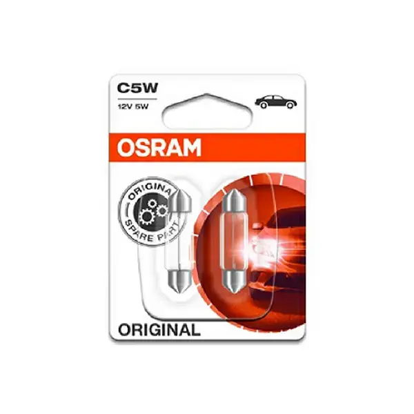 Osram 239 C5W 6418 2V 5W Festoon Twin Blister