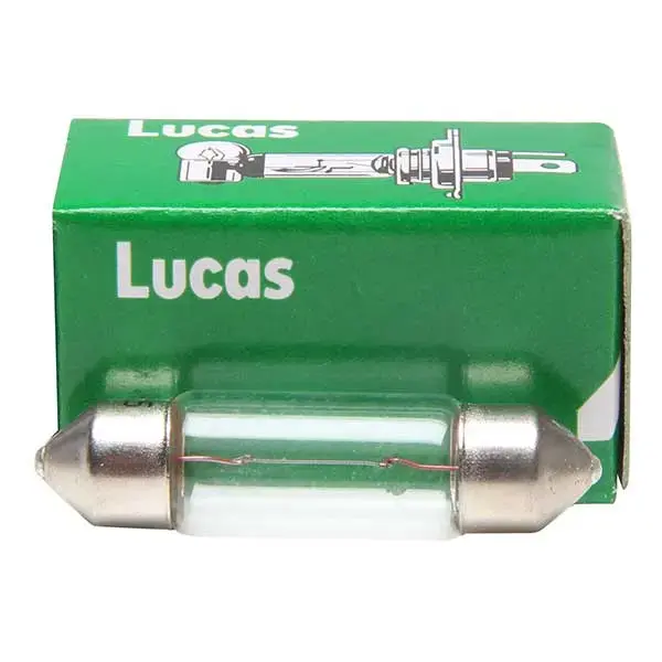 Lucas 272 12V 10W Festoon Clear Bulb - Single Bulb