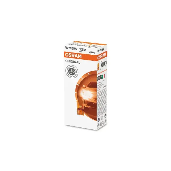 Osram 501A 12V 5W Capless Bulb Amber - Single Bulb