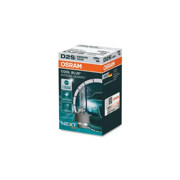Osram Cool Blue Intense D2S HID headlight bulb extra blue with up to 6000K (1 Bulb)