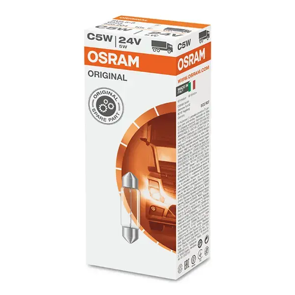 Osram 242 24V 5W Festoon Bulb - Single Bulb