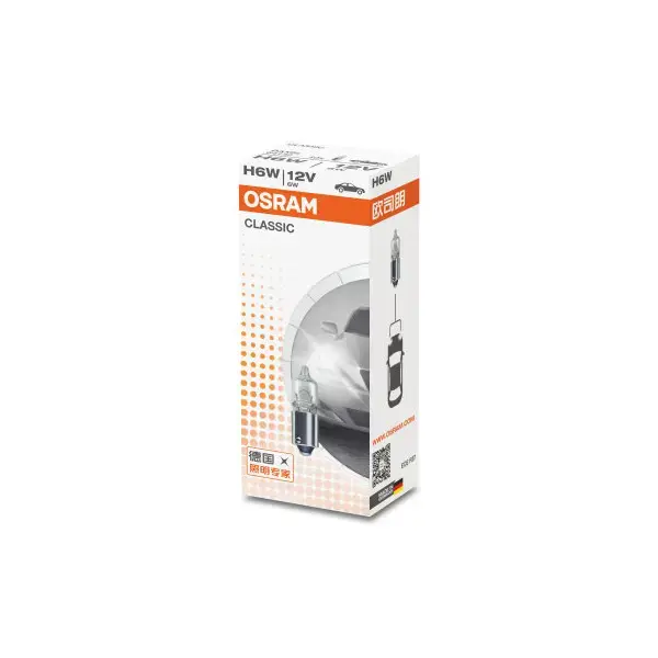 Osram H6W 434 Halogen 12V 6W - Single Pack