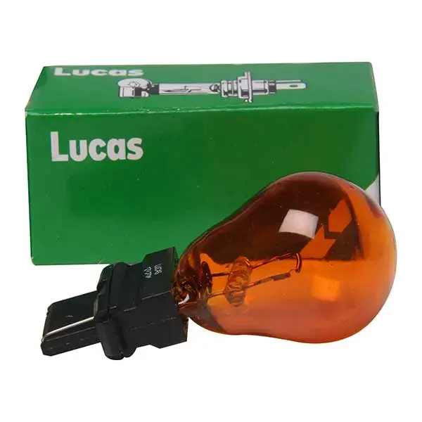 Lucas 182 12V 27W Black Base Amber Bulb - Single Pack