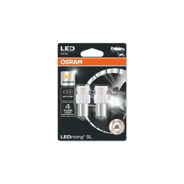 Osram 581 12V PY21W LED Amber - Twin Pack