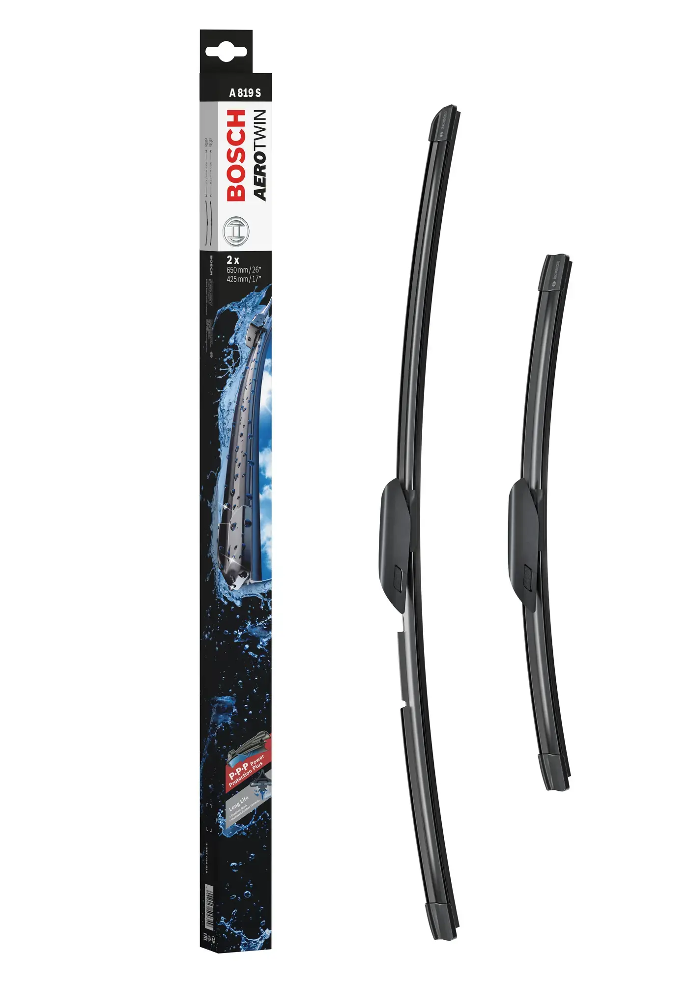 Bosch AeroTwin Flat Wiper Blade Set A819S