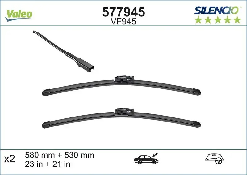 Valeo Universal Flat Wiper Blade