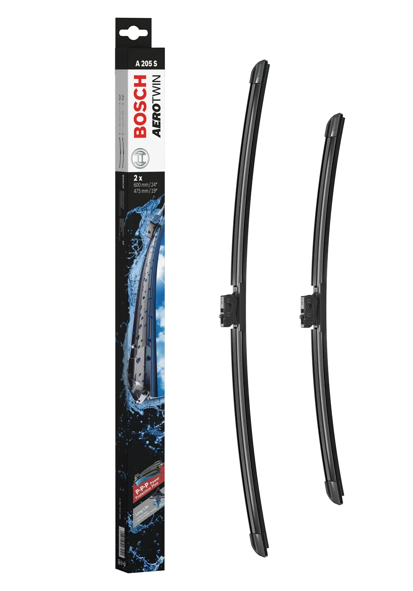 Bosch Aerotwin Flat Wiper Blade Set A205S
