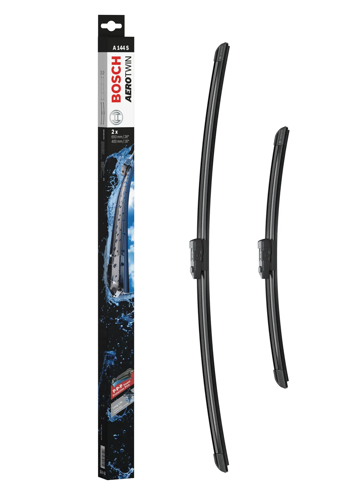 Bosch Aerotwin Flat Wiper Blade Set A144S