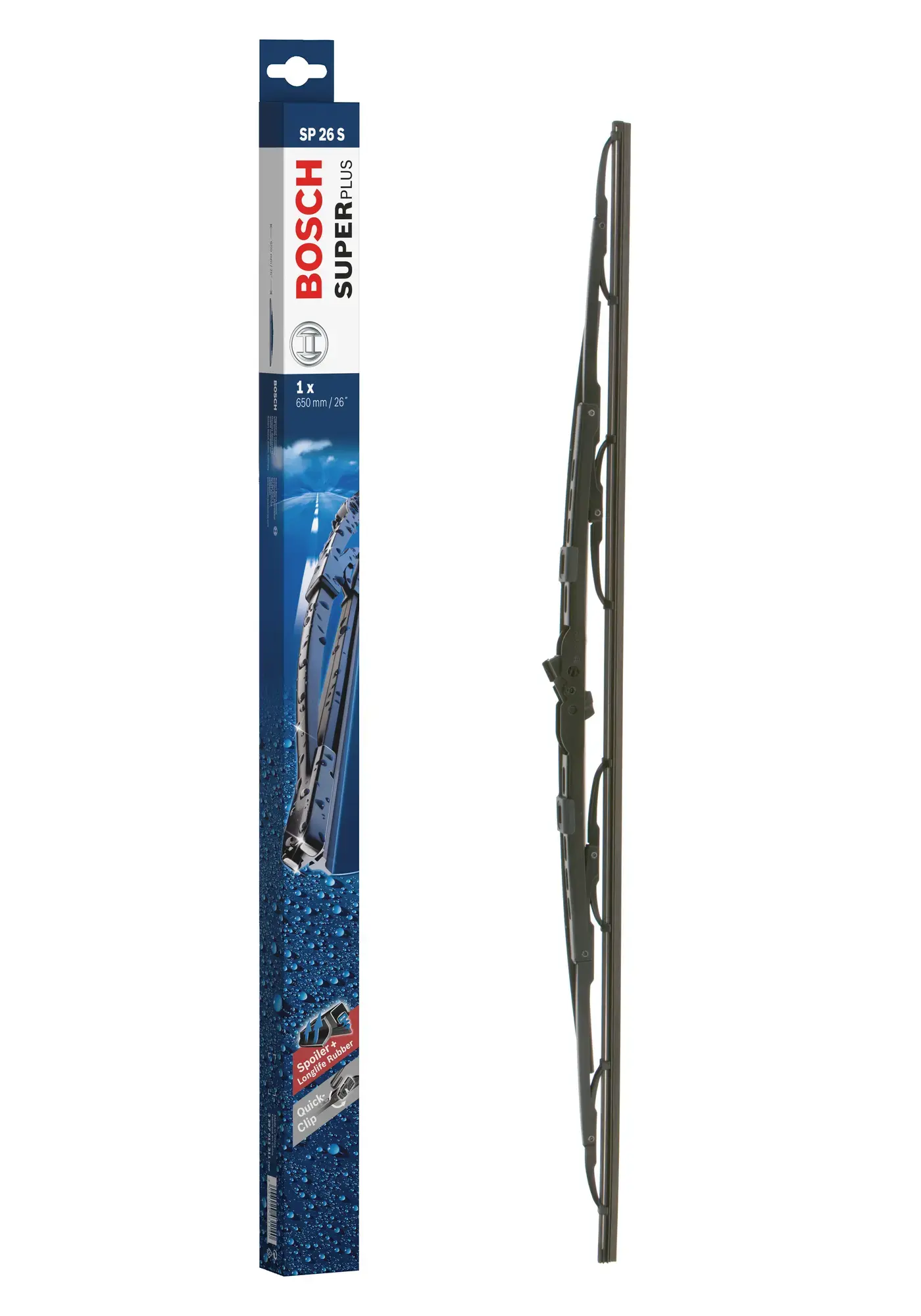 Bosch Super Plus Wiper Blade With Spoiler SP26S