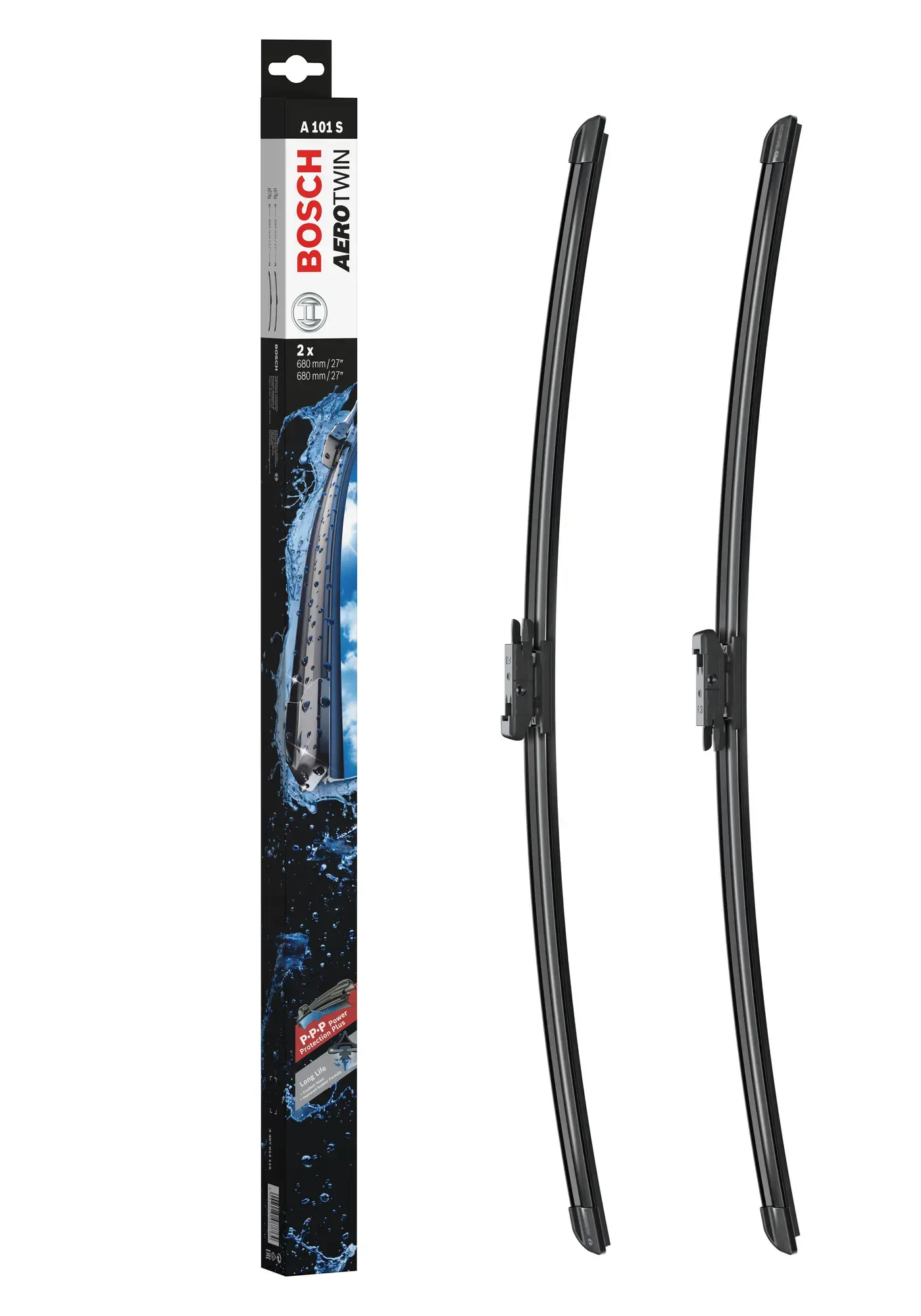 Bosch Aerotwin Flat Wiper Blade Set A101S
