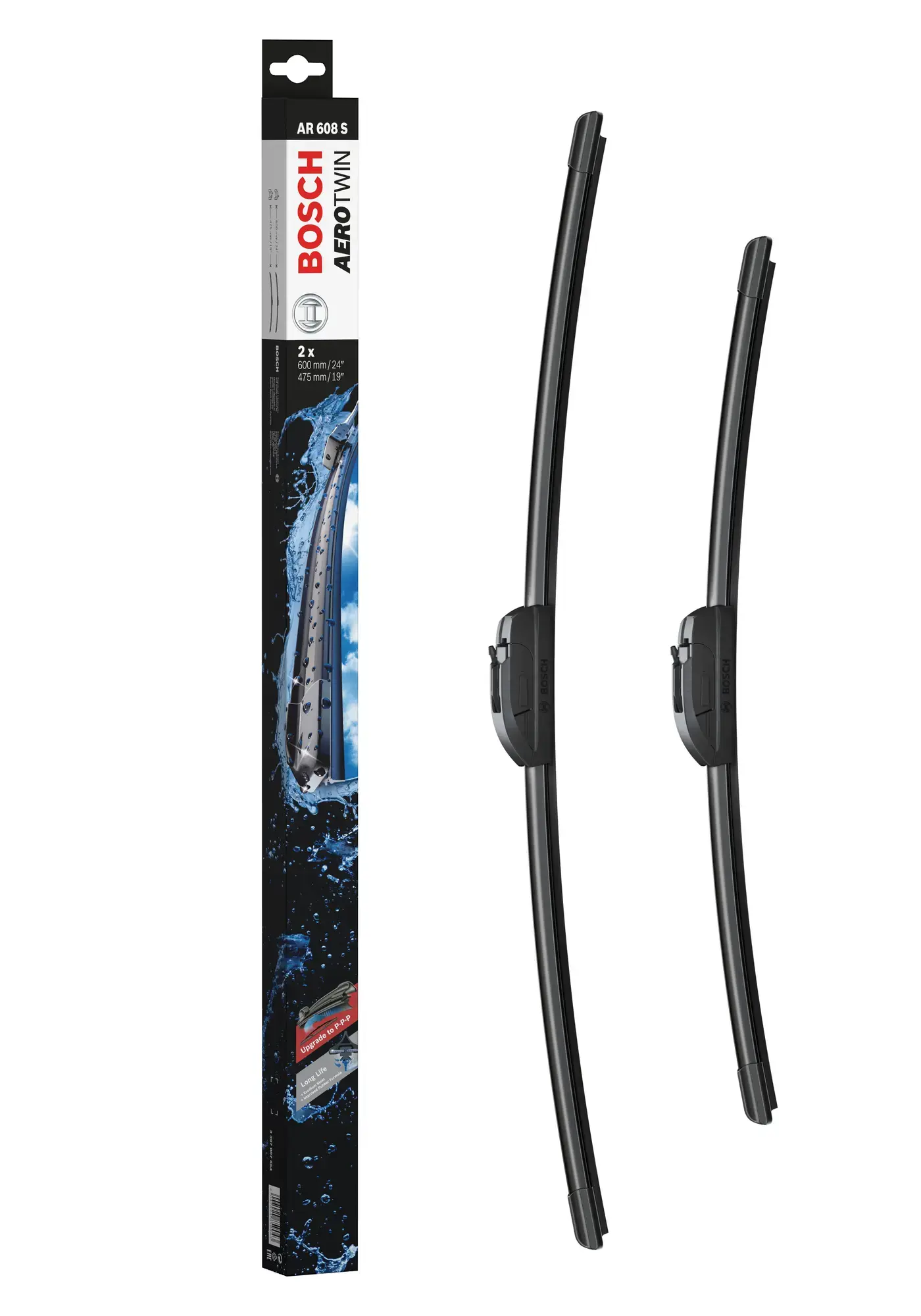 Bosch Aerotwin Retrofit Flat Wiper Blade Set AR608S