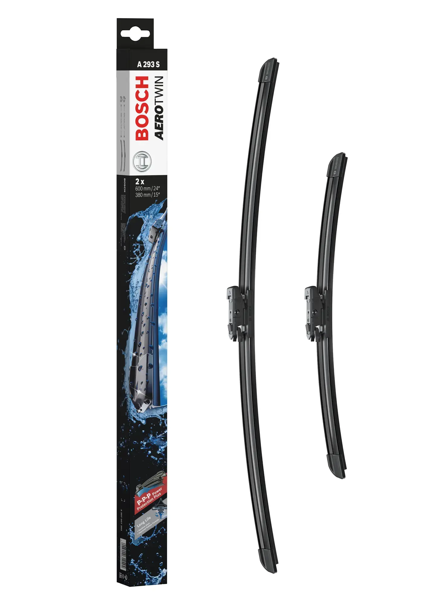 Bosch Aerotwin Flat Wiper Blade Set A293S