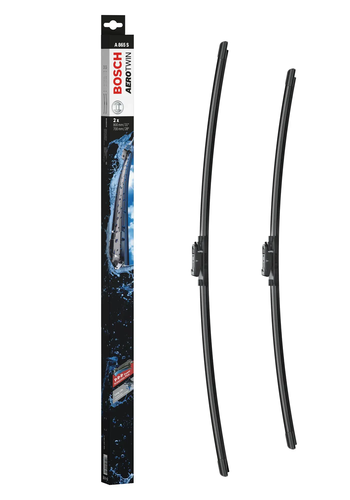 Bosch Aerotwin Flat Wiper Blade Set A865S