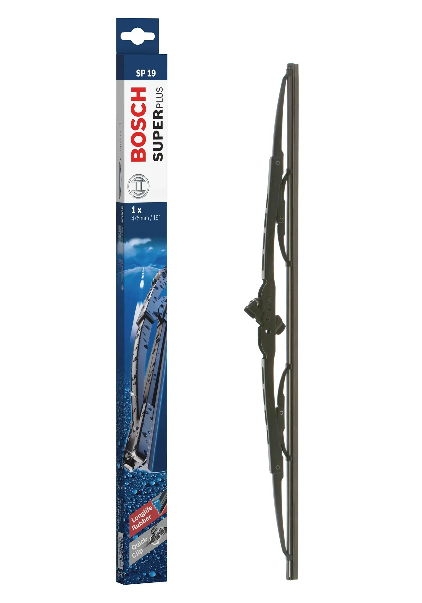 Bosch Super Plus Single Universal Wiper Blade SP19