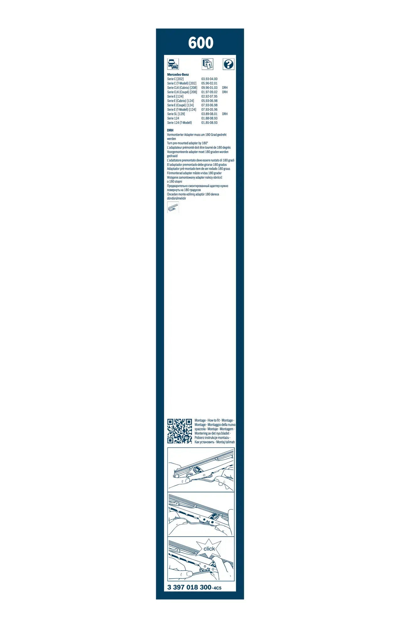Bosch Super Plus Specific Wiper Blade 600