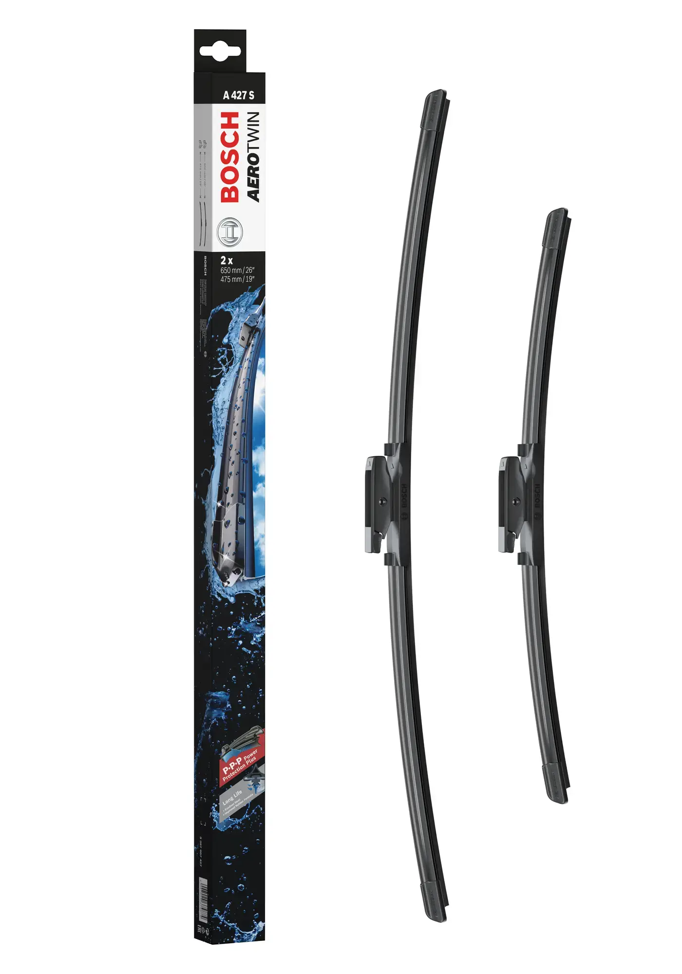 Bosch Aerotwin Flat Wiper Blade Set A427S