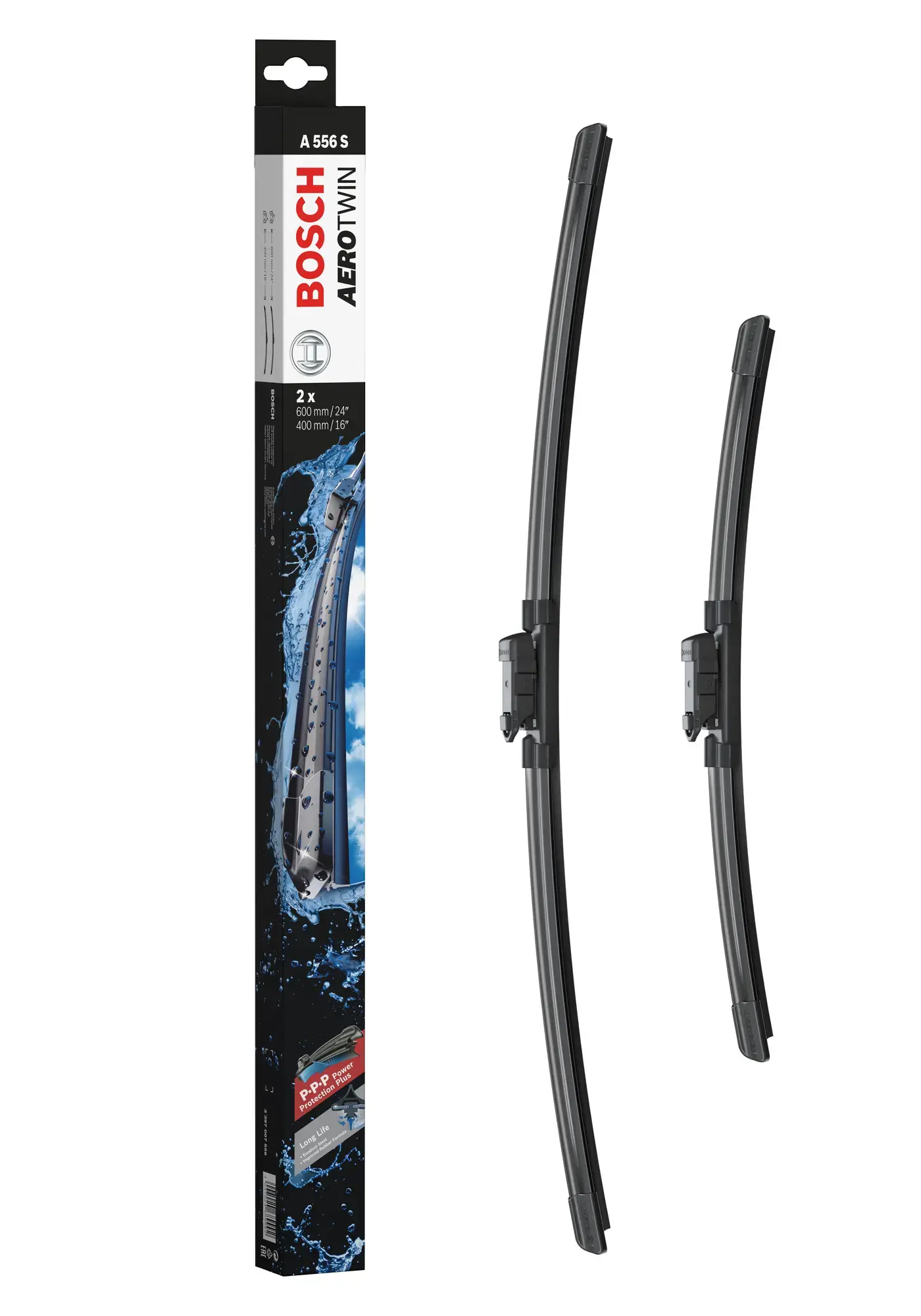 Bosch Aerotwin Flat Wiper Blade Set A556S