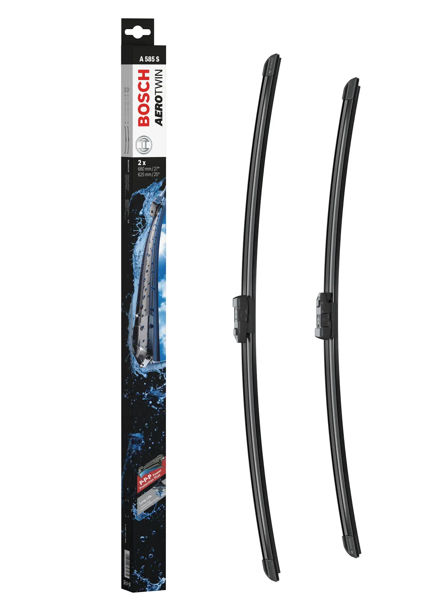 Bosch Aerotwin Flat Wiper Blade Set A585S