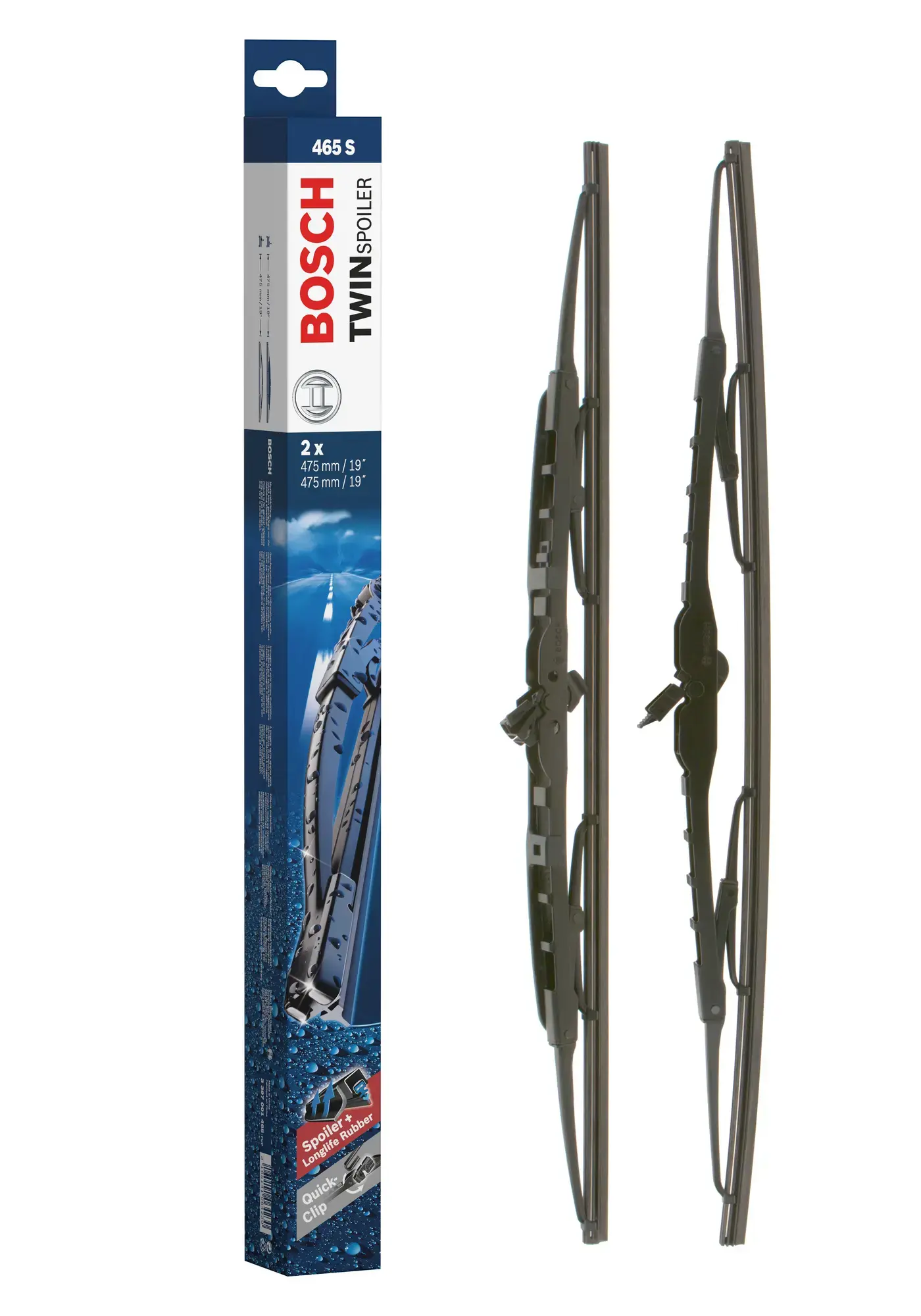 Bosch Super Plus Specific Wiper Blade Set With Spoilers 465S