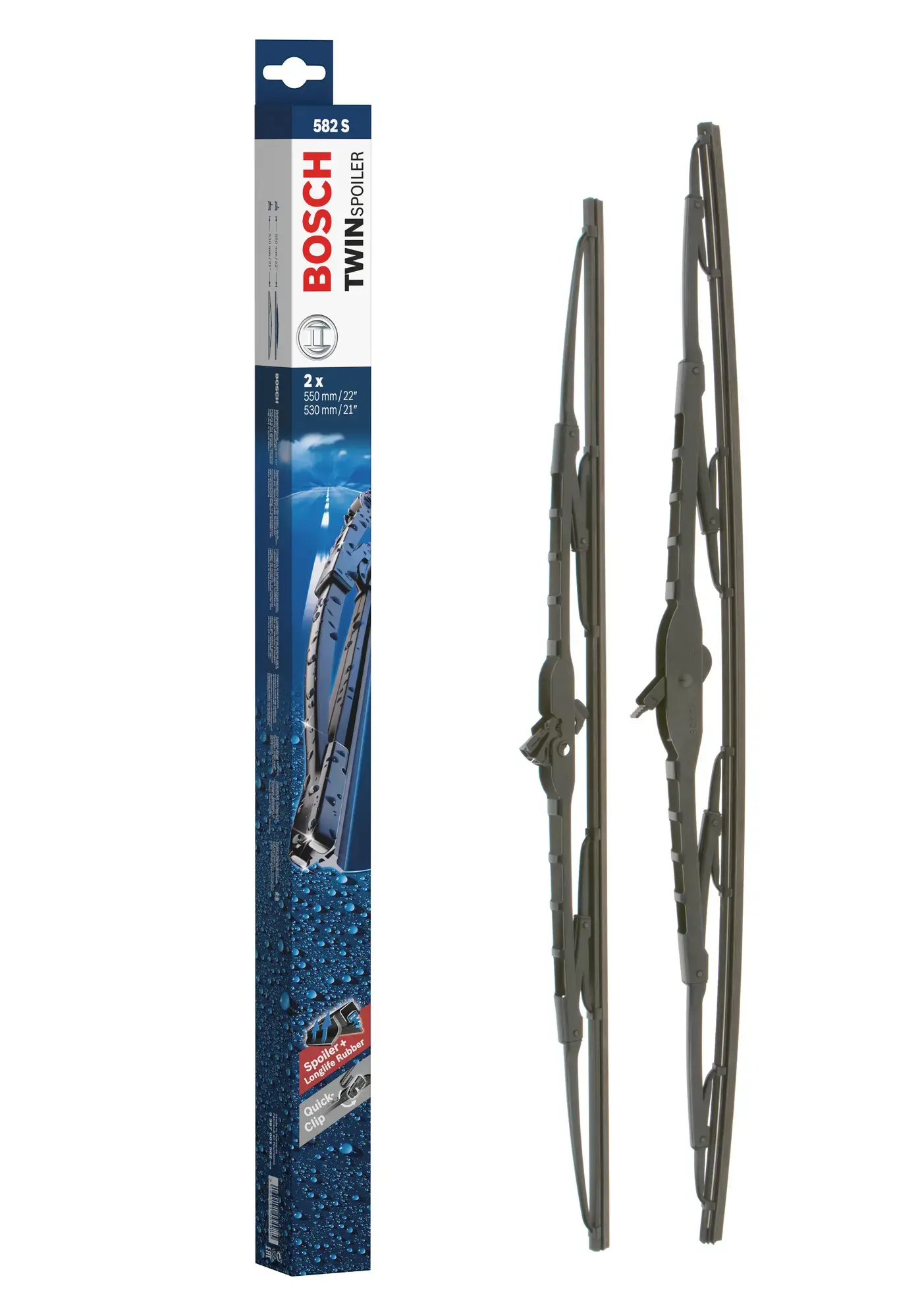 Bosch Super Plus Specific Wiper Blade Set With Spoiler 582S