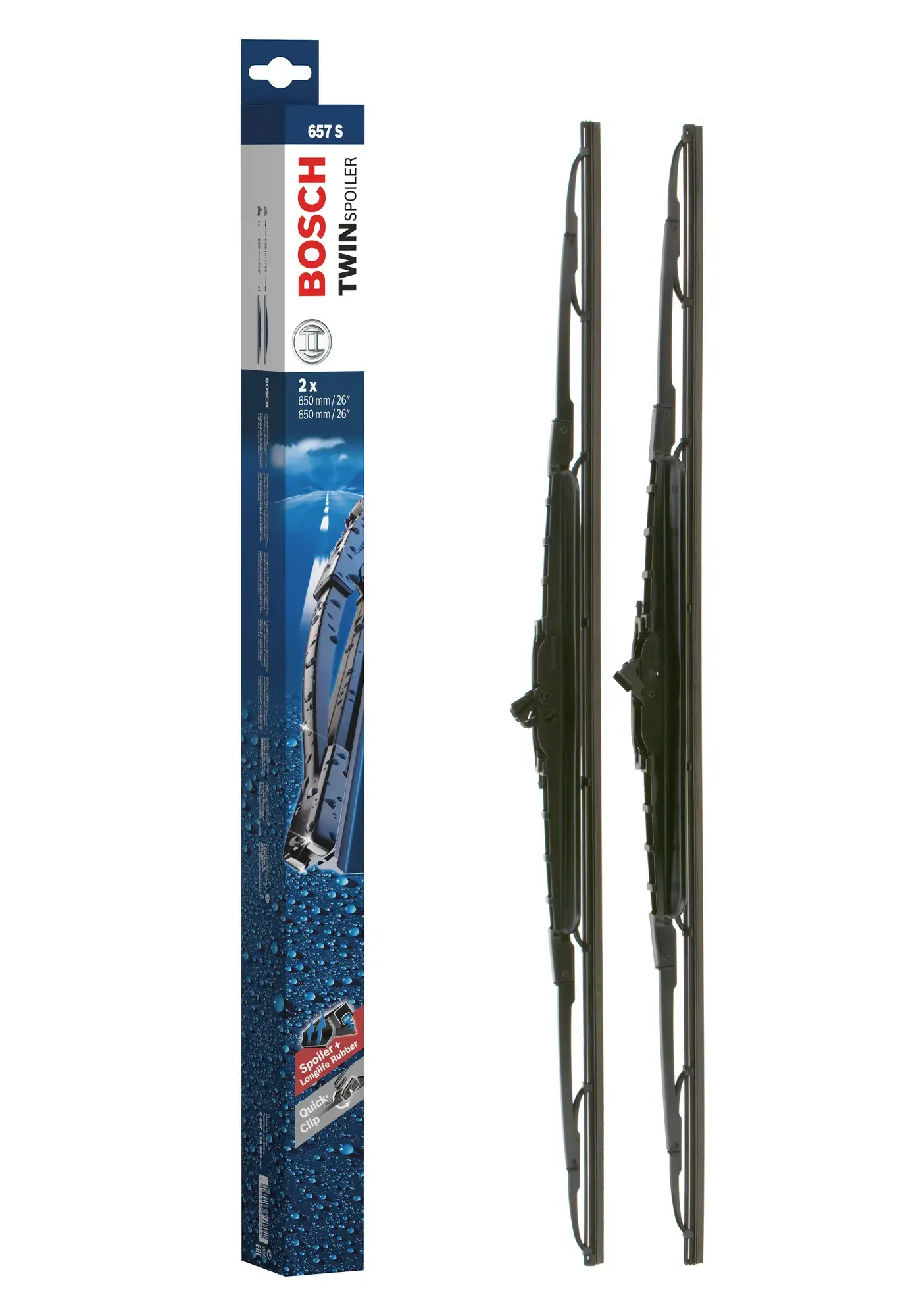 Bosch Super Plus Specific Wiper Blade Set With Spoilers 657S