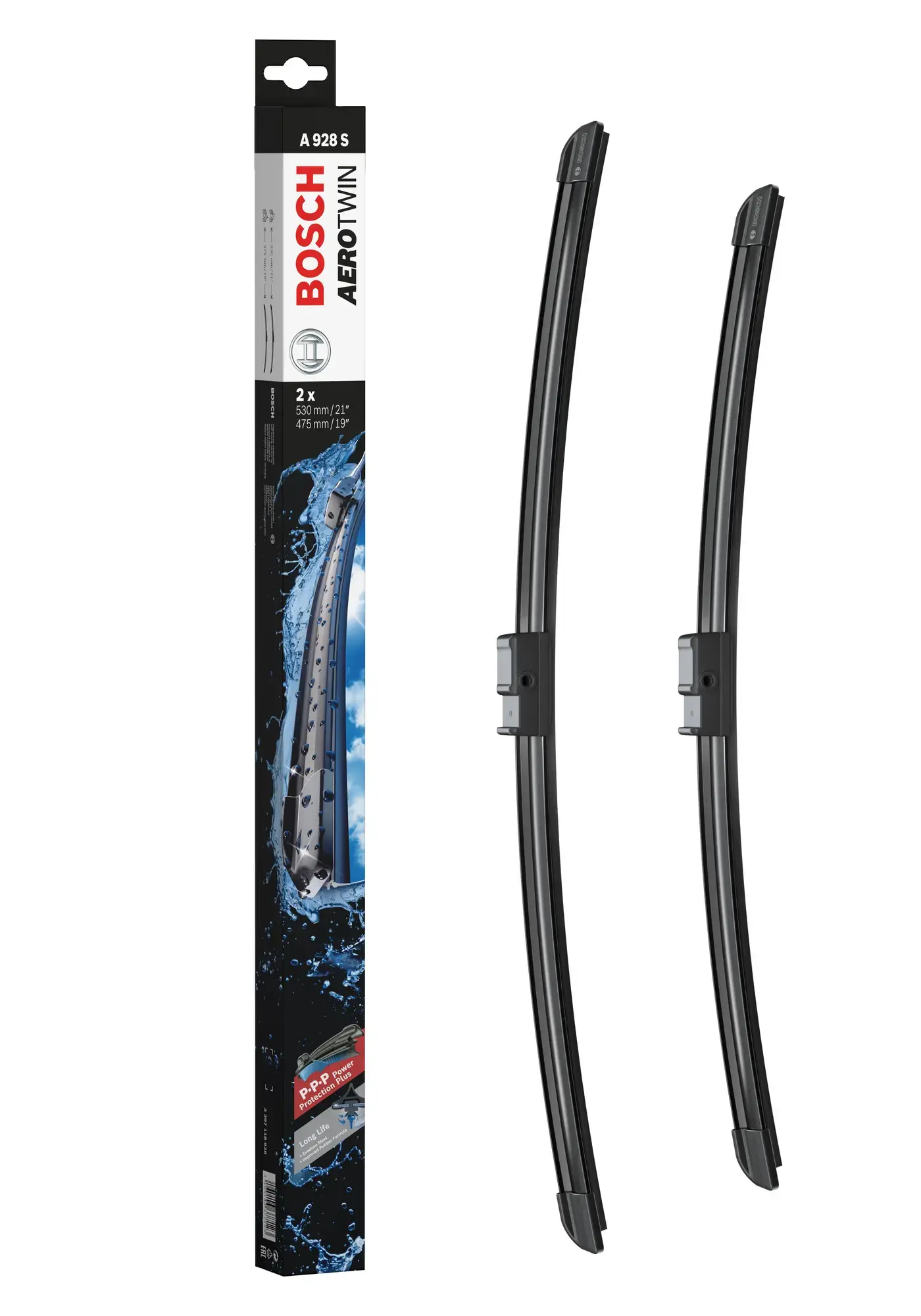 Bosch Aerotwin Flat Wiper Blade Set A928S