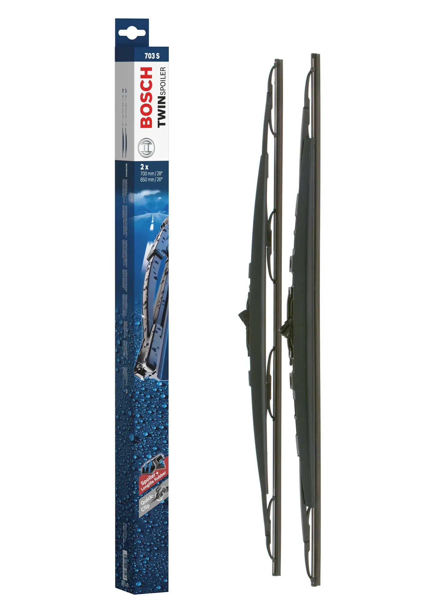 Bosch Super Plus Specific Wiper Blade Set With Spoilers 703S