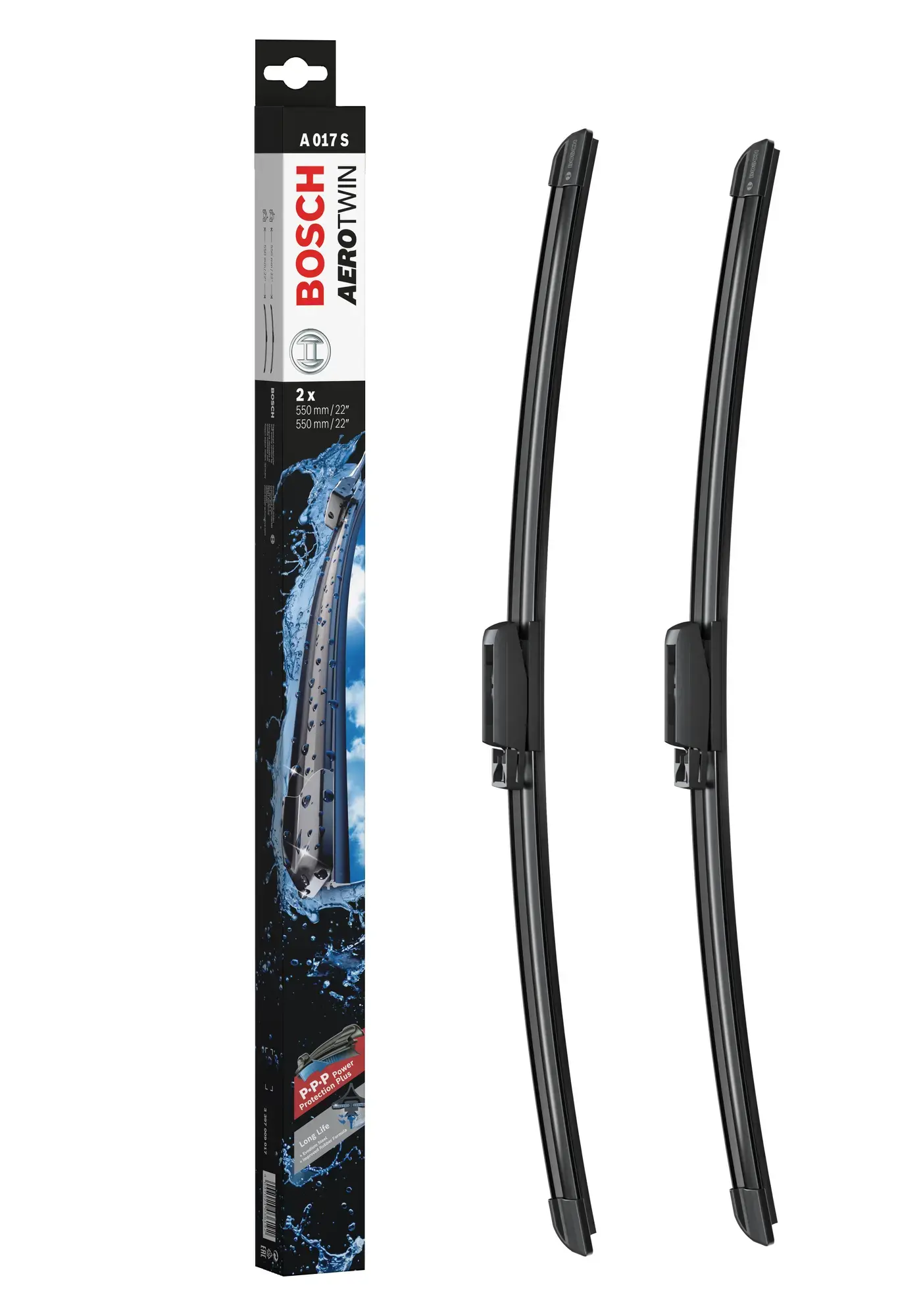 Bosch Aerotwin Flat Wiper Blade Set A017S