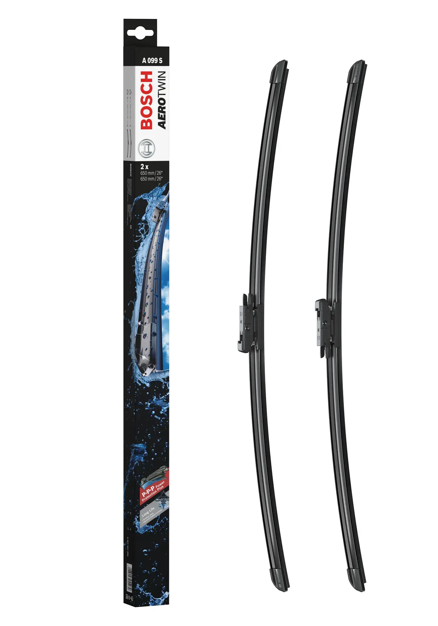 Bosch Aerotwin Flat Wiper Blade Set A099S