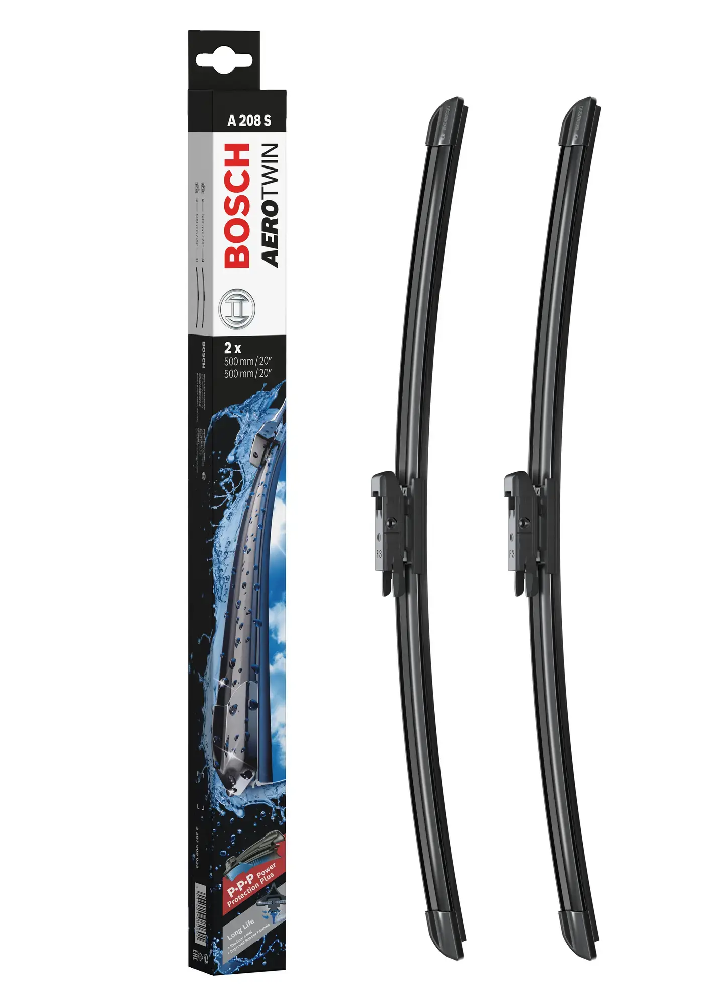 Bosch Aerotwin Flat Wiper Blade Set A208S