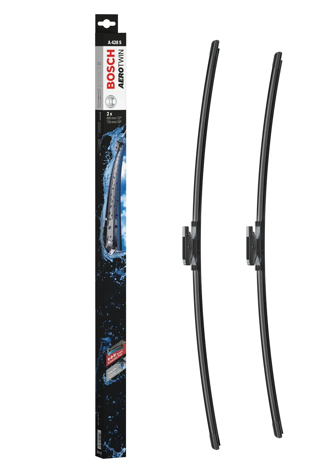 Bosch Aerotwin Flat Wiper Blade Set A428S