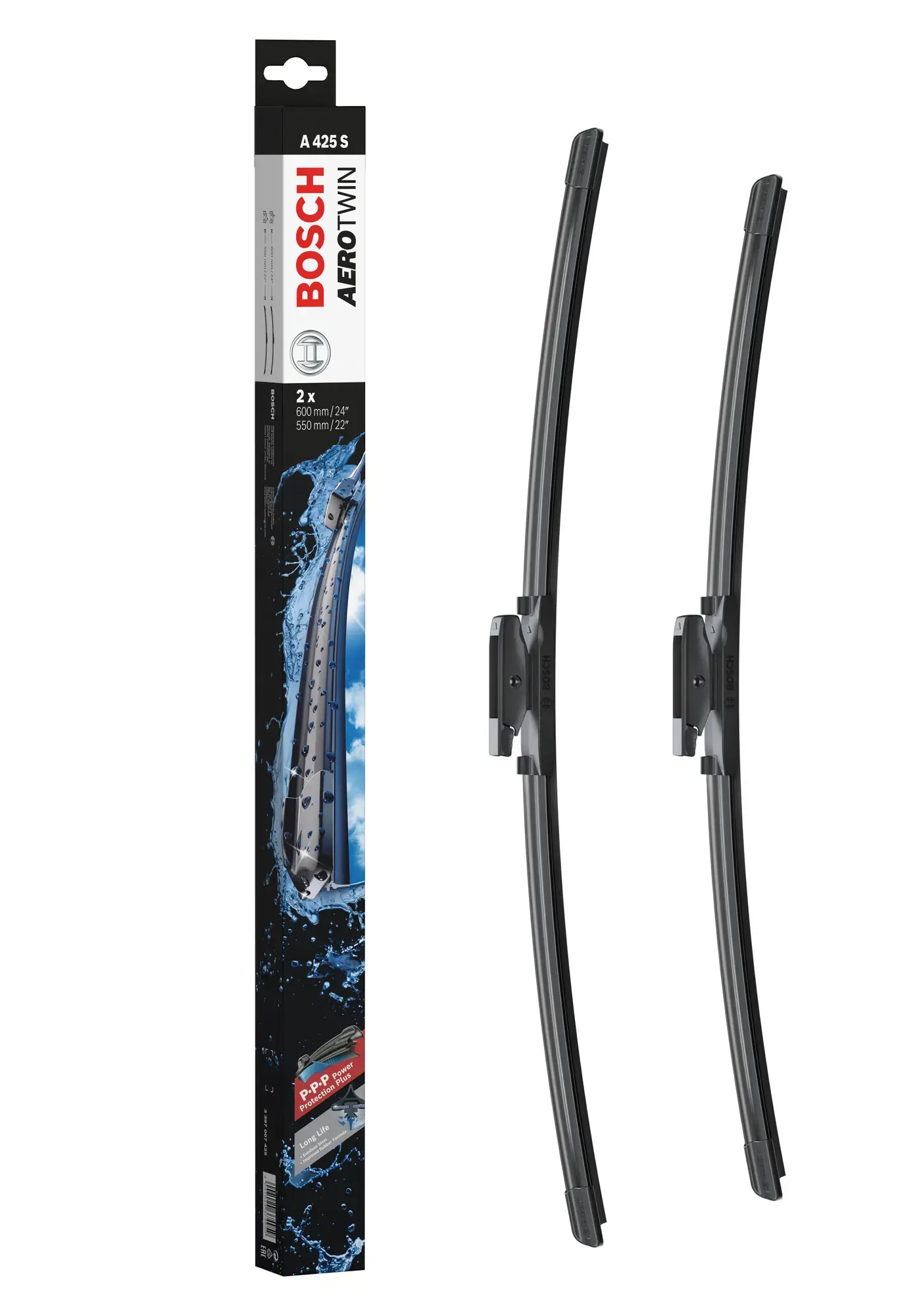 Bosch Aerotwin Flat Wiper Blade Set A425S