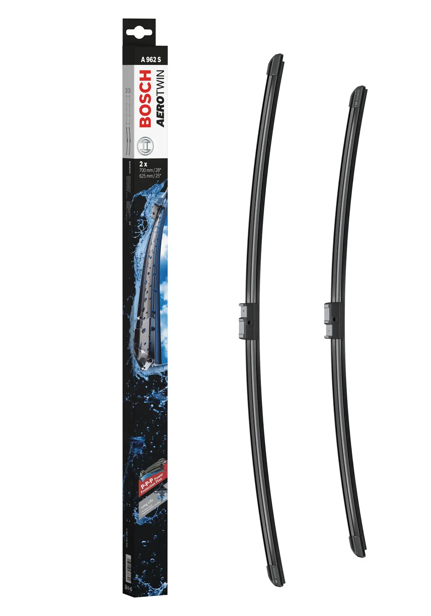 Bosch Aerotwin Flat Wiper Blade Set A962S