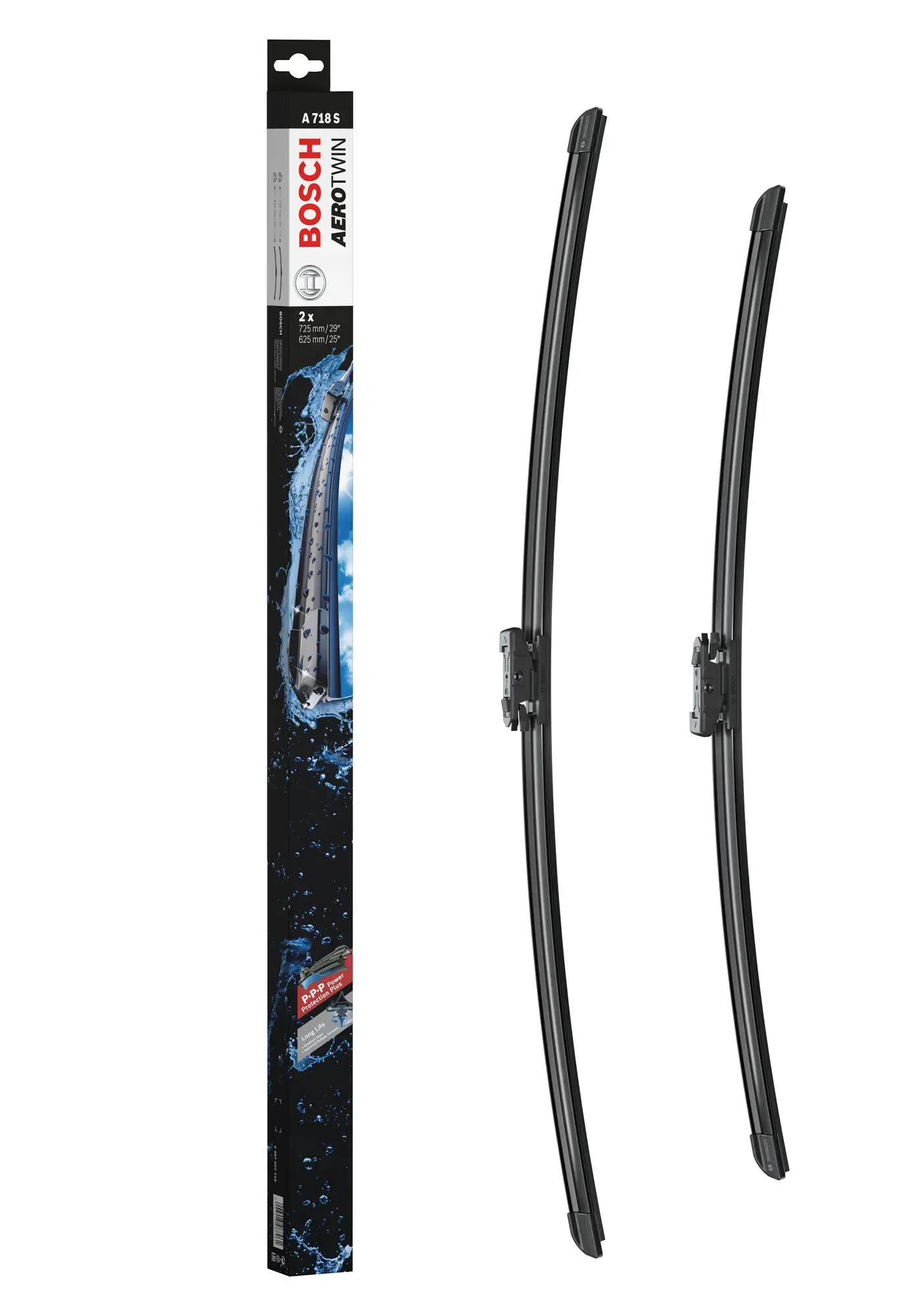 Bosch Aerotwin Flat Wiper Blade Set A718S