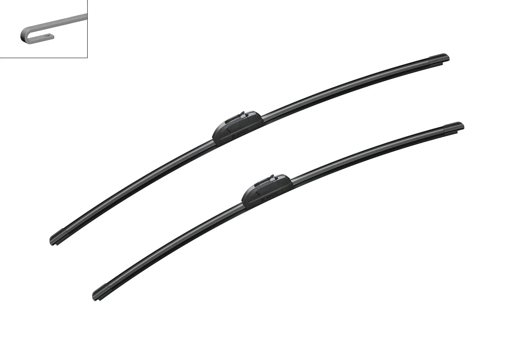 Bosch Retrofit Flat Wiper Blade Set Ar703S With Spray Nozzle