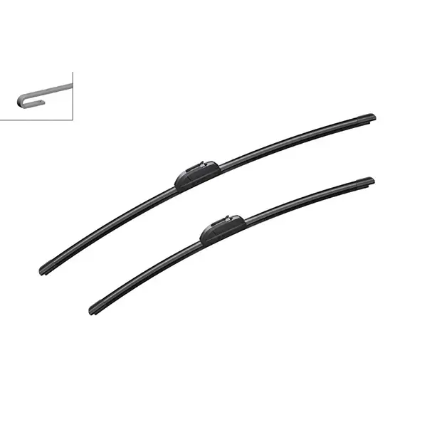 Bosch Retrofit Flat Wiper Blade Set Ar725S With Spray Nozzle