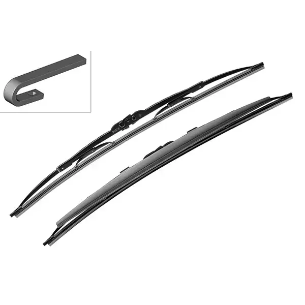 Bosch Super Plus Universal Wiper Blade Set Sp22/18S With Spoiler On Rh Side