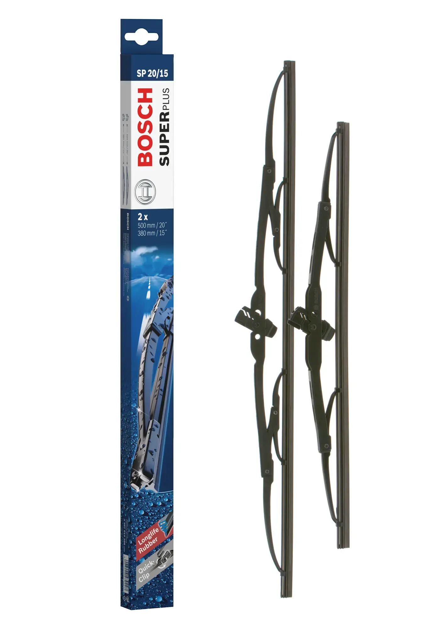 Bosch Super Plus Universal Wiper Blade Set SP20/15
