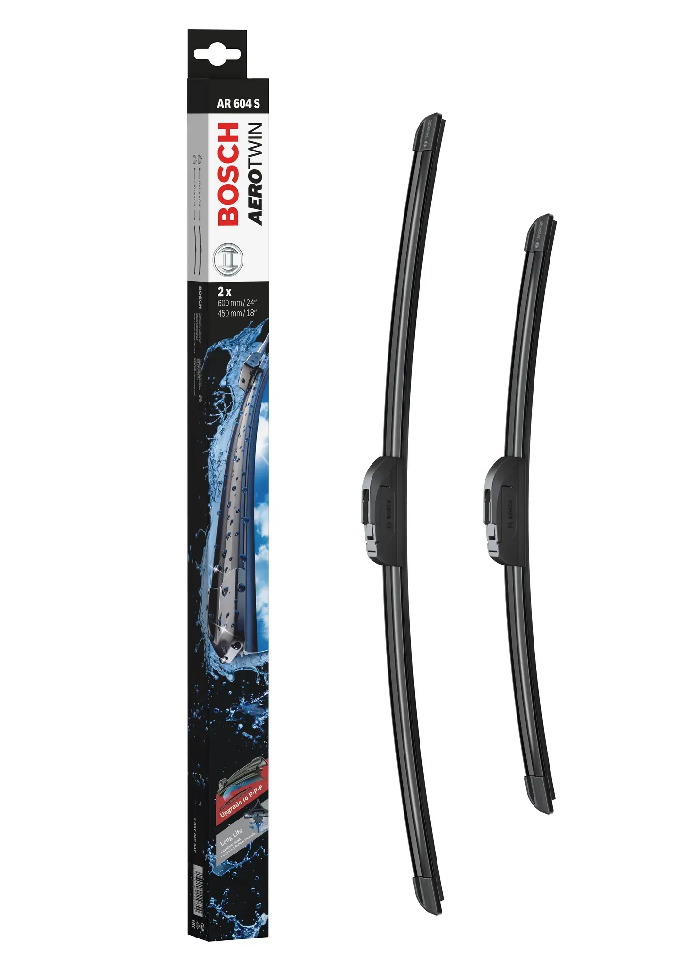 Bosch Aerotwin Retrofit Flat Wiper Blade Set AR604S