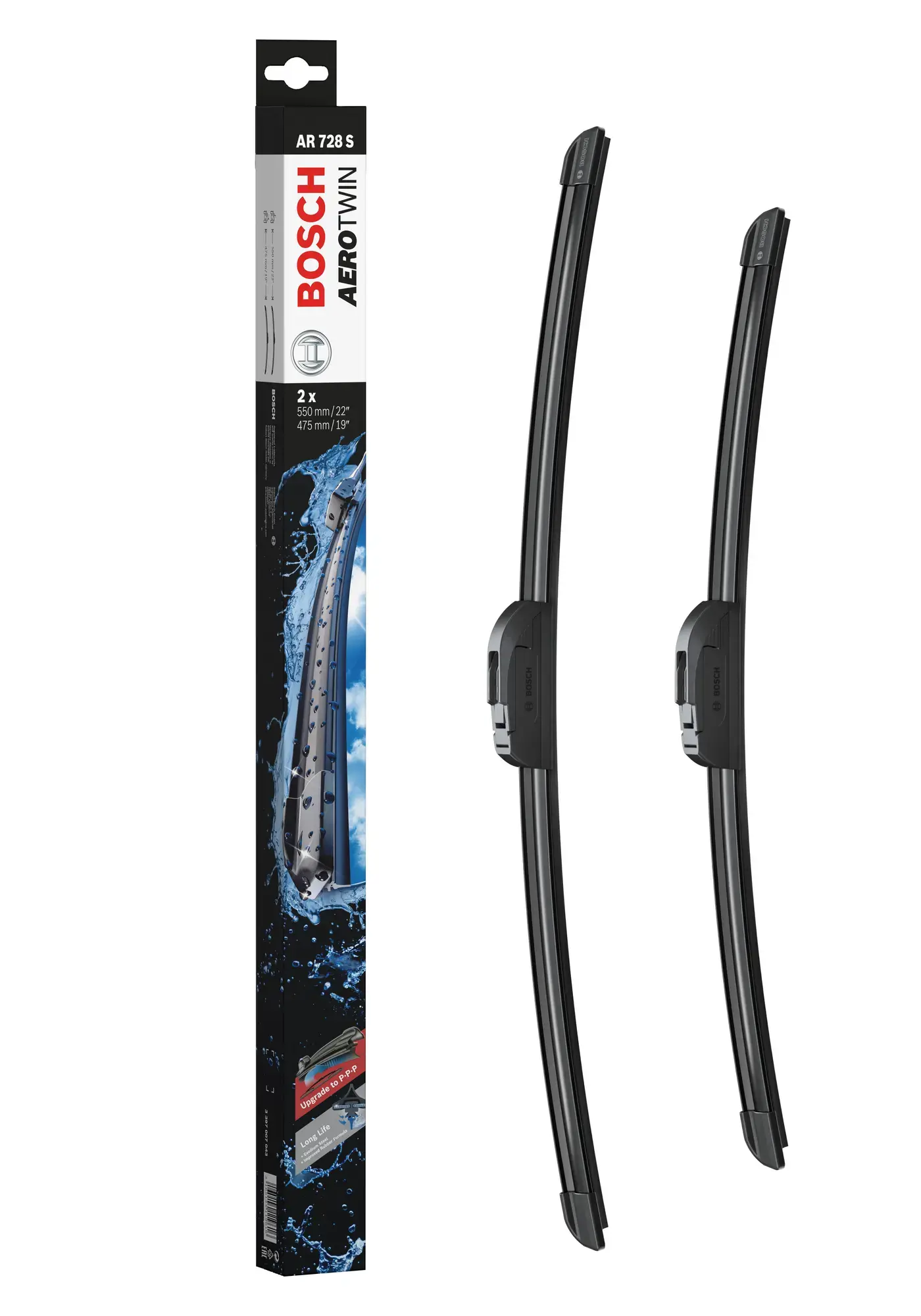 Bosch Aerotwin Retrofit Flat Wiper Blade Set AR728S