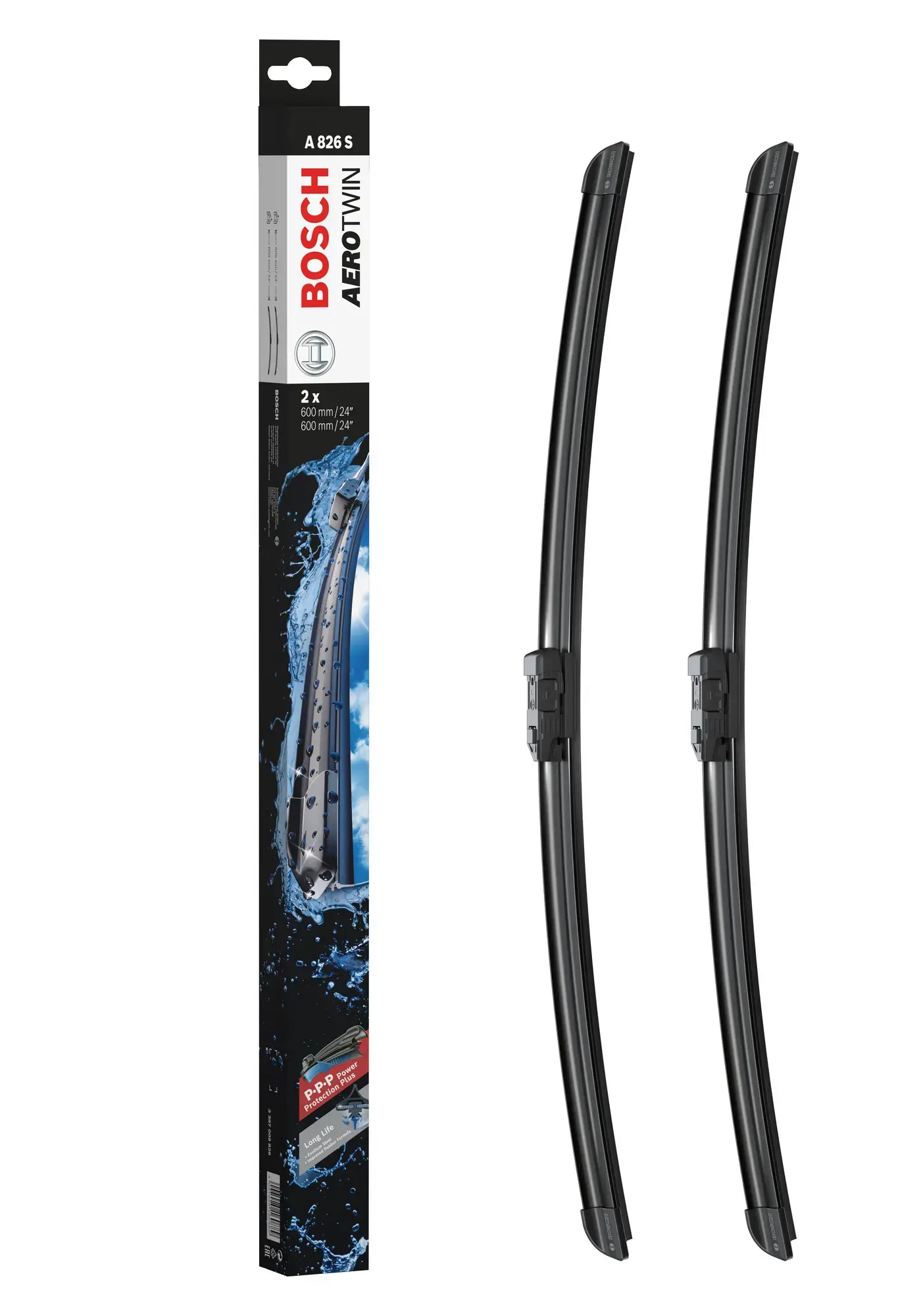 Bosch Aerotwin Flat Wiper Blade Set A826S
