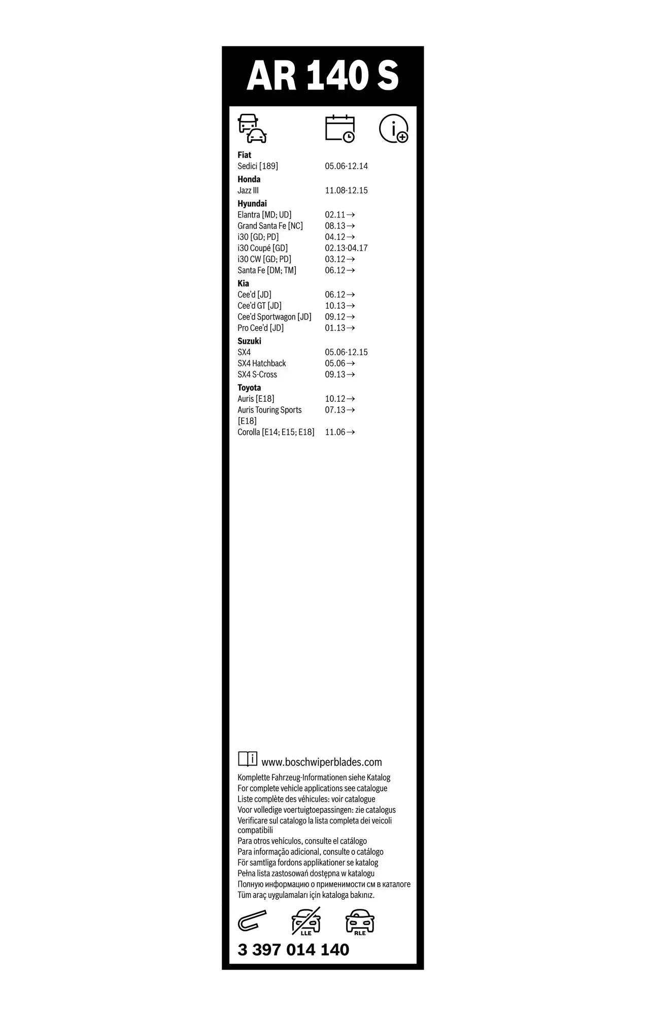 Bosch AeroTwin Retrofit AR140S