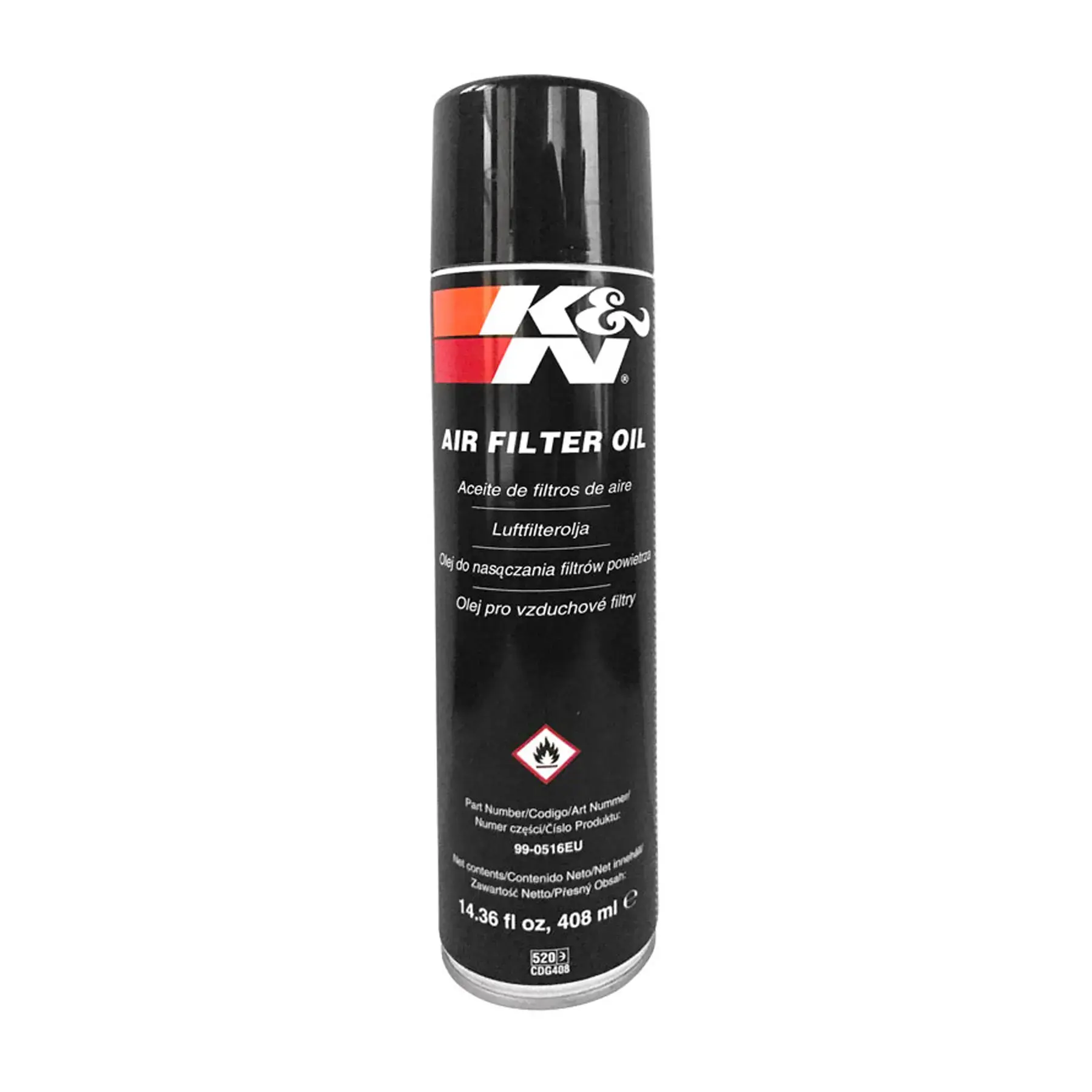 K&N 99-0516EU Air Filter Oil - 14.36 fl oz/408 ml Aerosol