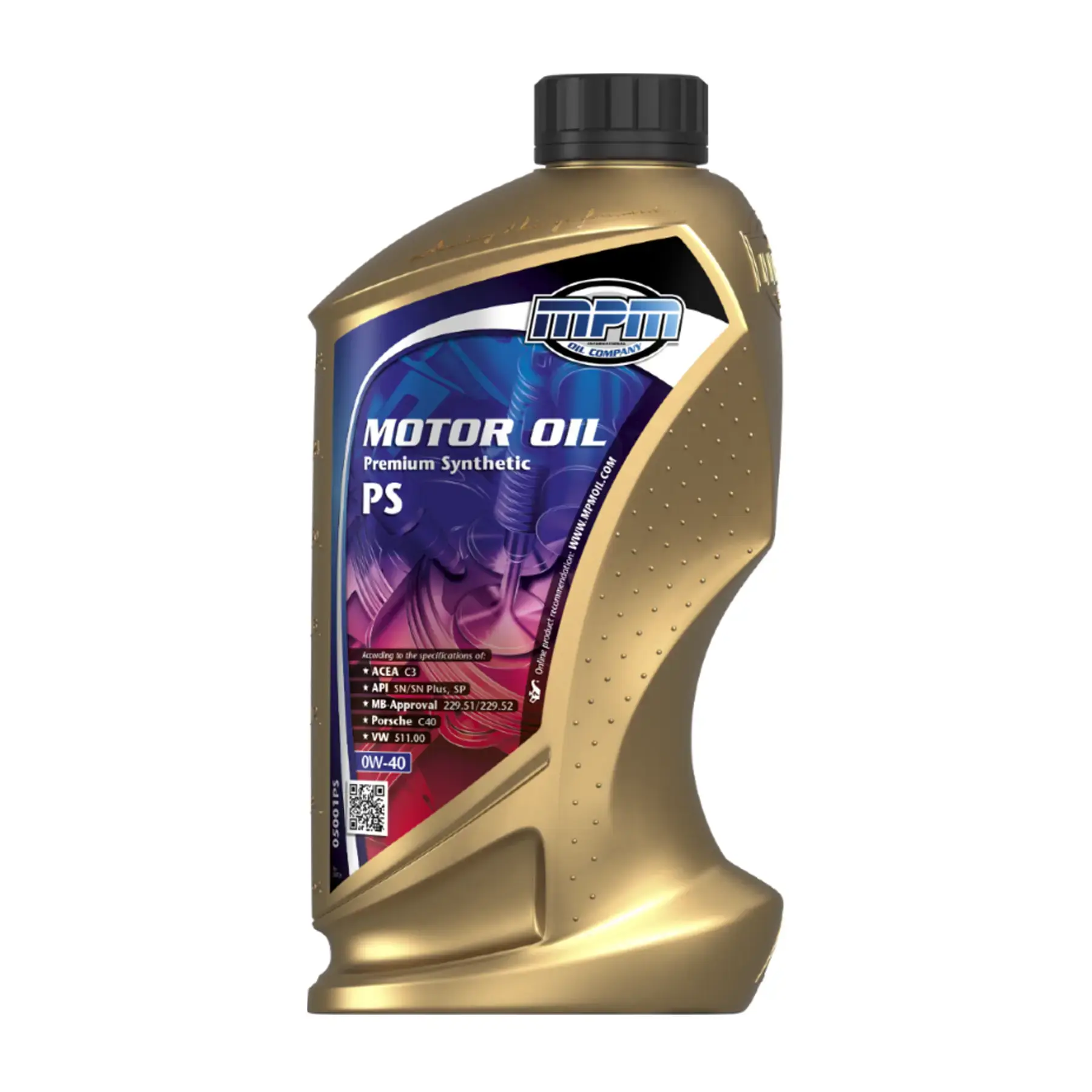 MPM Oil Premium Synthetic 0W-40 PS 1L
