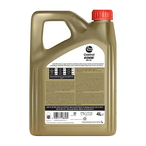 Castrol Edge Engine Oil - 5W-40 - 4ltr