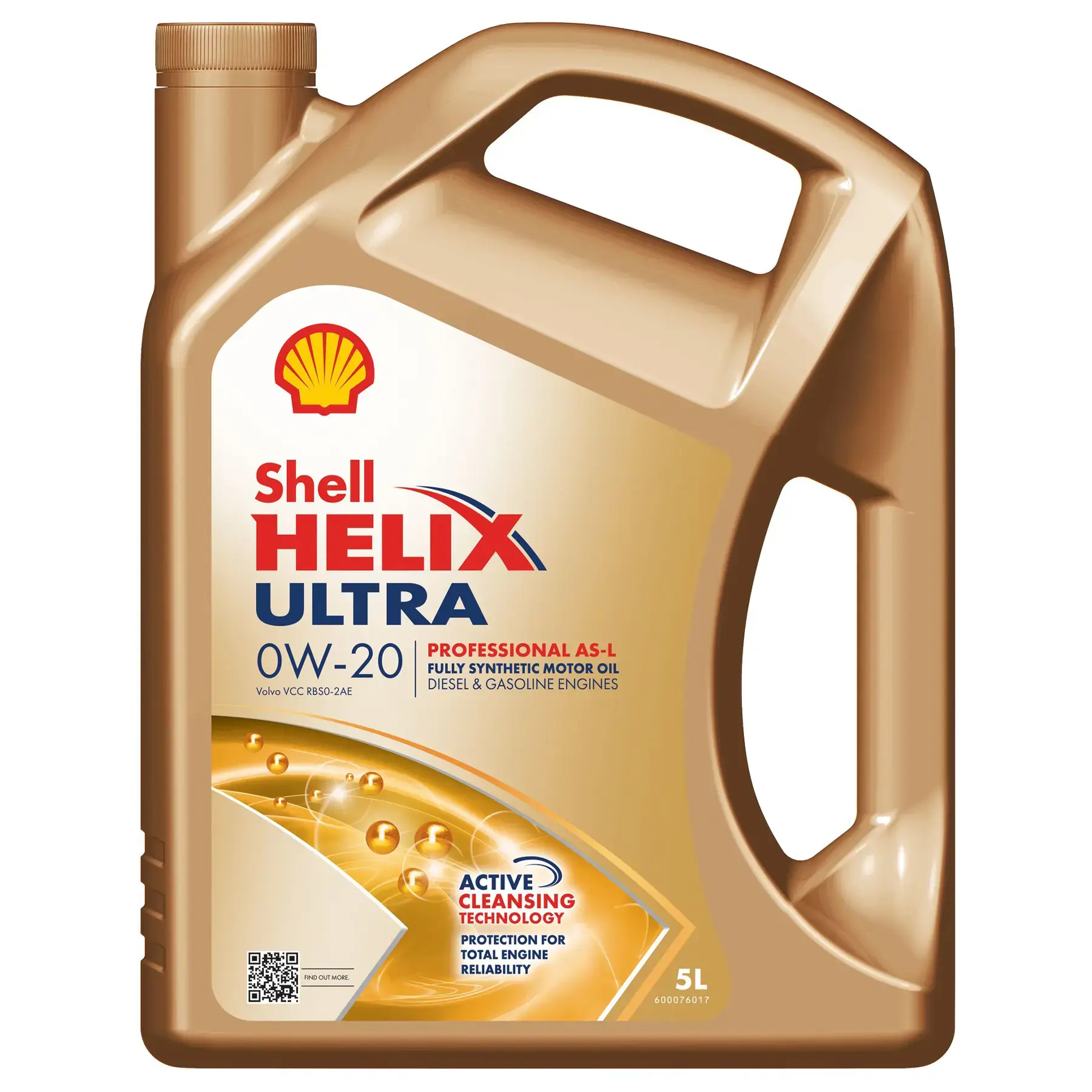 Shell Helix Ultra Professional AS-L Engine Oil - 0W-20 - 5Ltr