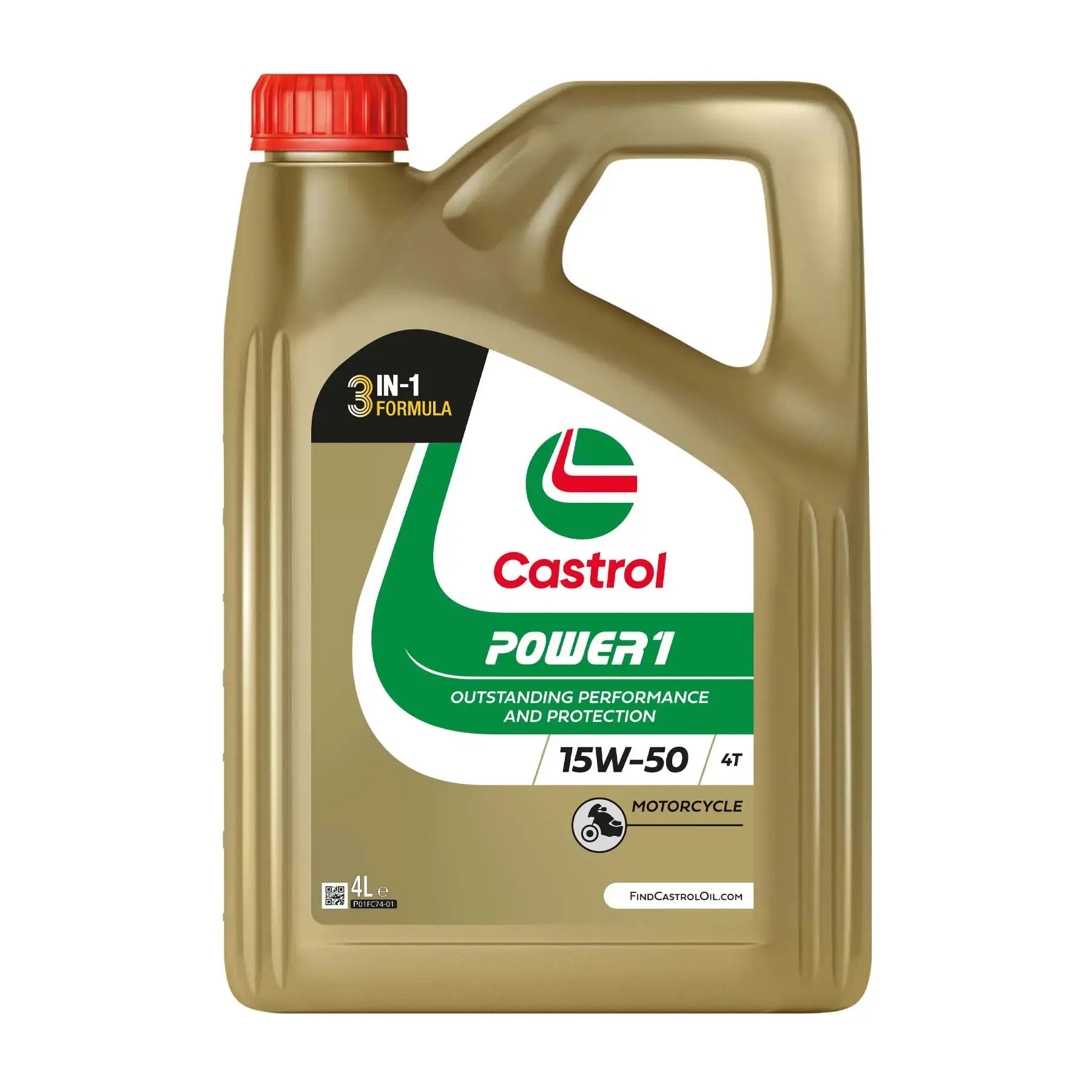 Castrol POWER1 4T 15W-50 Motorcycle Oil 4L