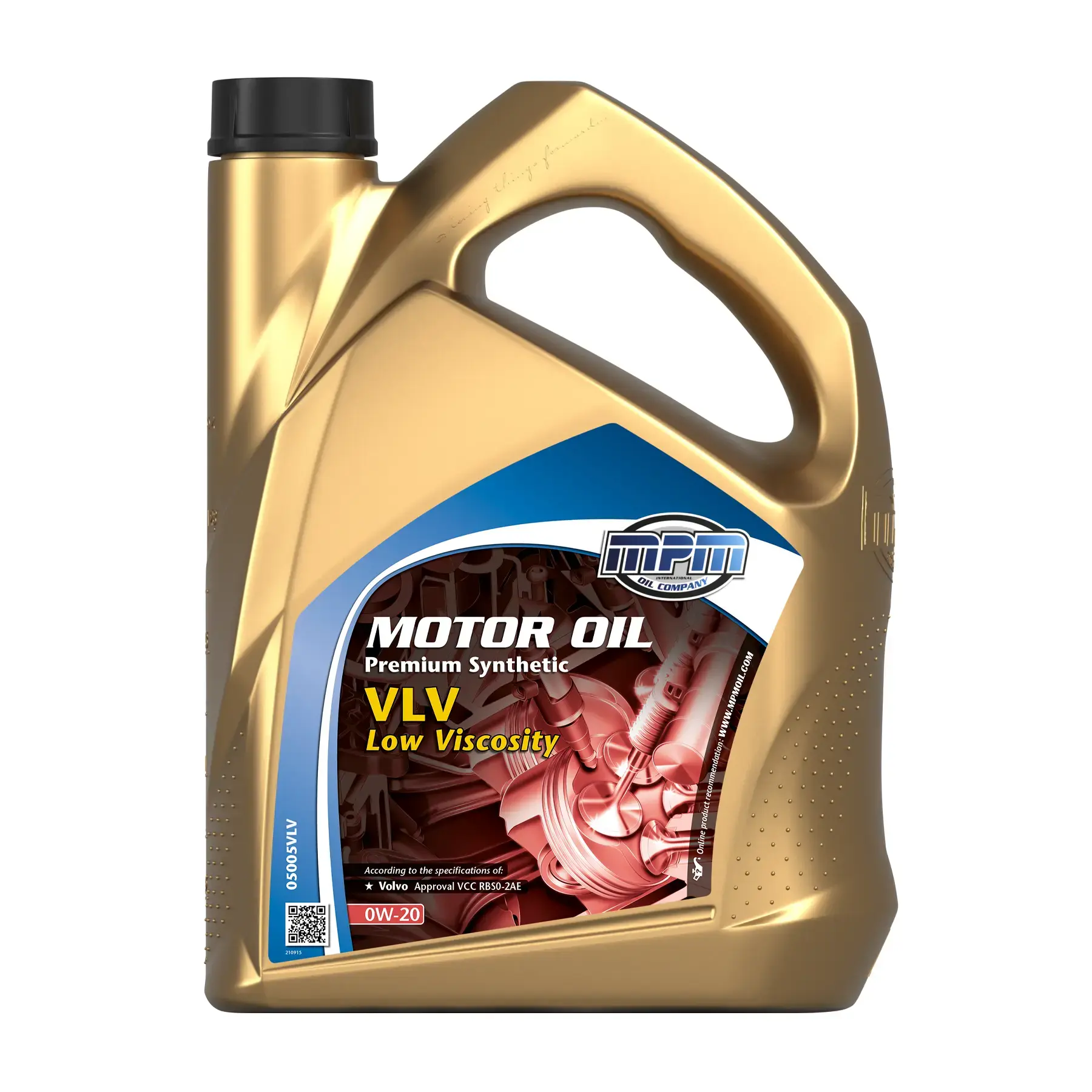 MPM Motor Oil 0W-20 Premium Synthetic Low Viscosity 5L